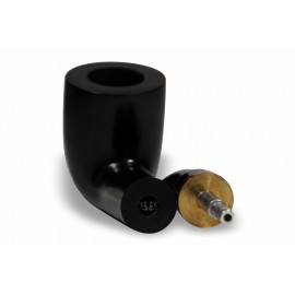 Cachimbo Bertoldi BB Liso Preto com Filtro Permanente